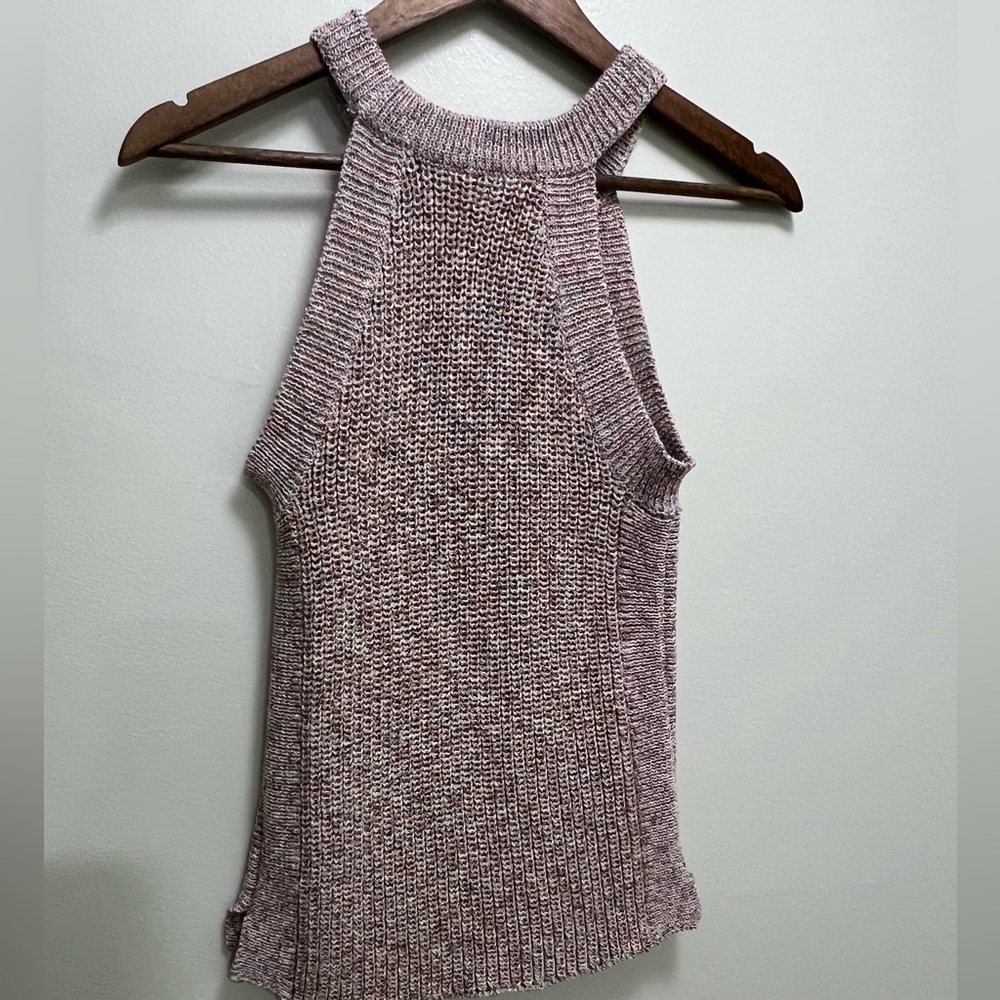 Ella Moss Margot Chunky Knit Sleeveless Sweater Top, Coral Flames, Fall, S - Picture 7 of 7